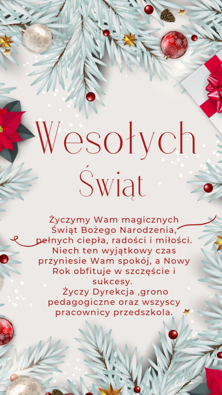 Serdeczne życzenia składa dyrekcja, pracownicy i przedszkolaki Akademii Wesołych...