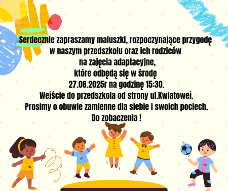 Zajęcia adaptacyjne 