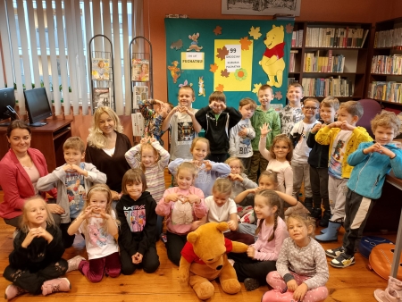 Urodziny Kubusia Puchatka w Miejskiej Bibliotece w Radlinie
